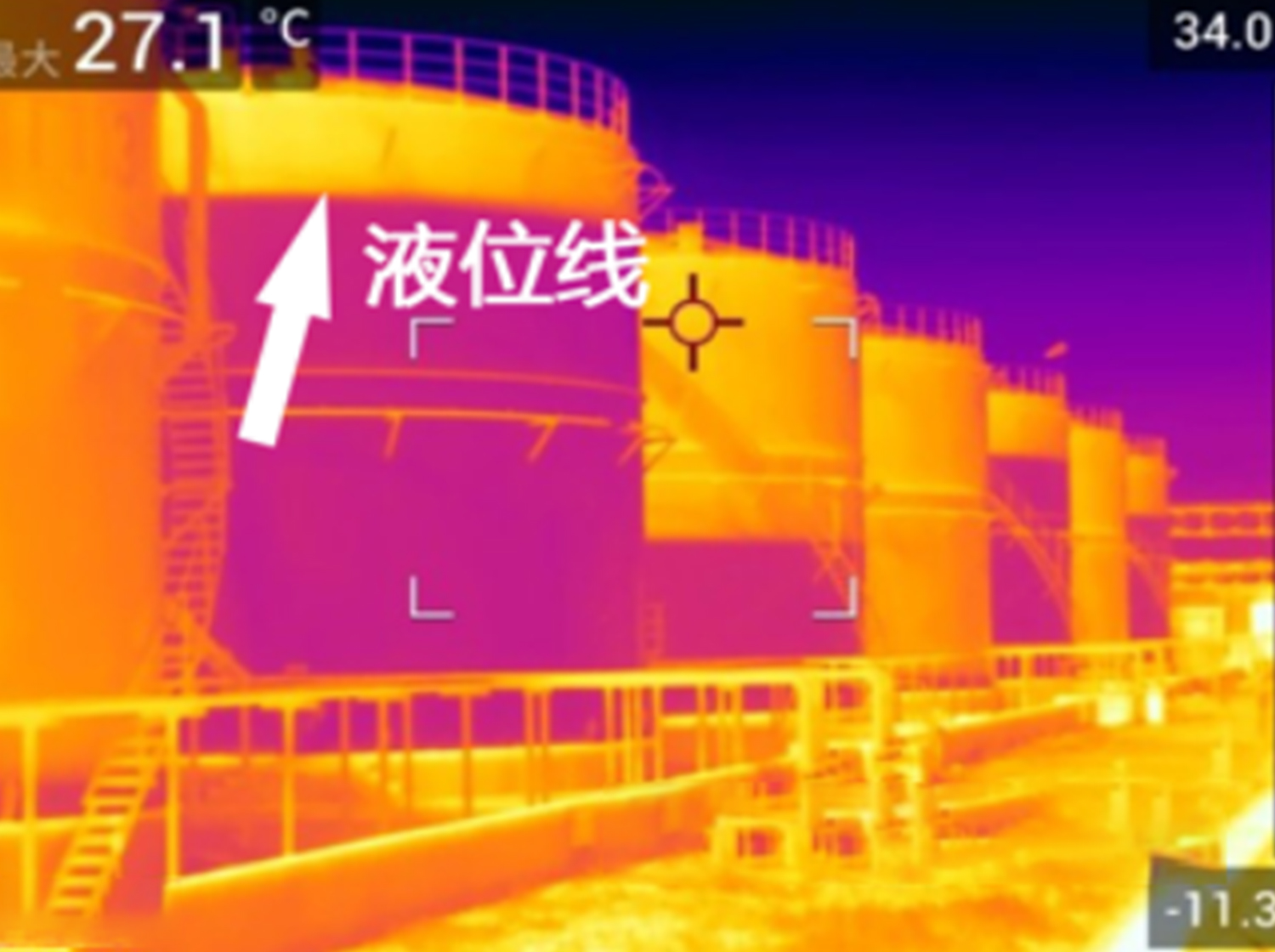 储油罐液位线检测